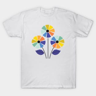 Rainbow flower trio T-Shirt